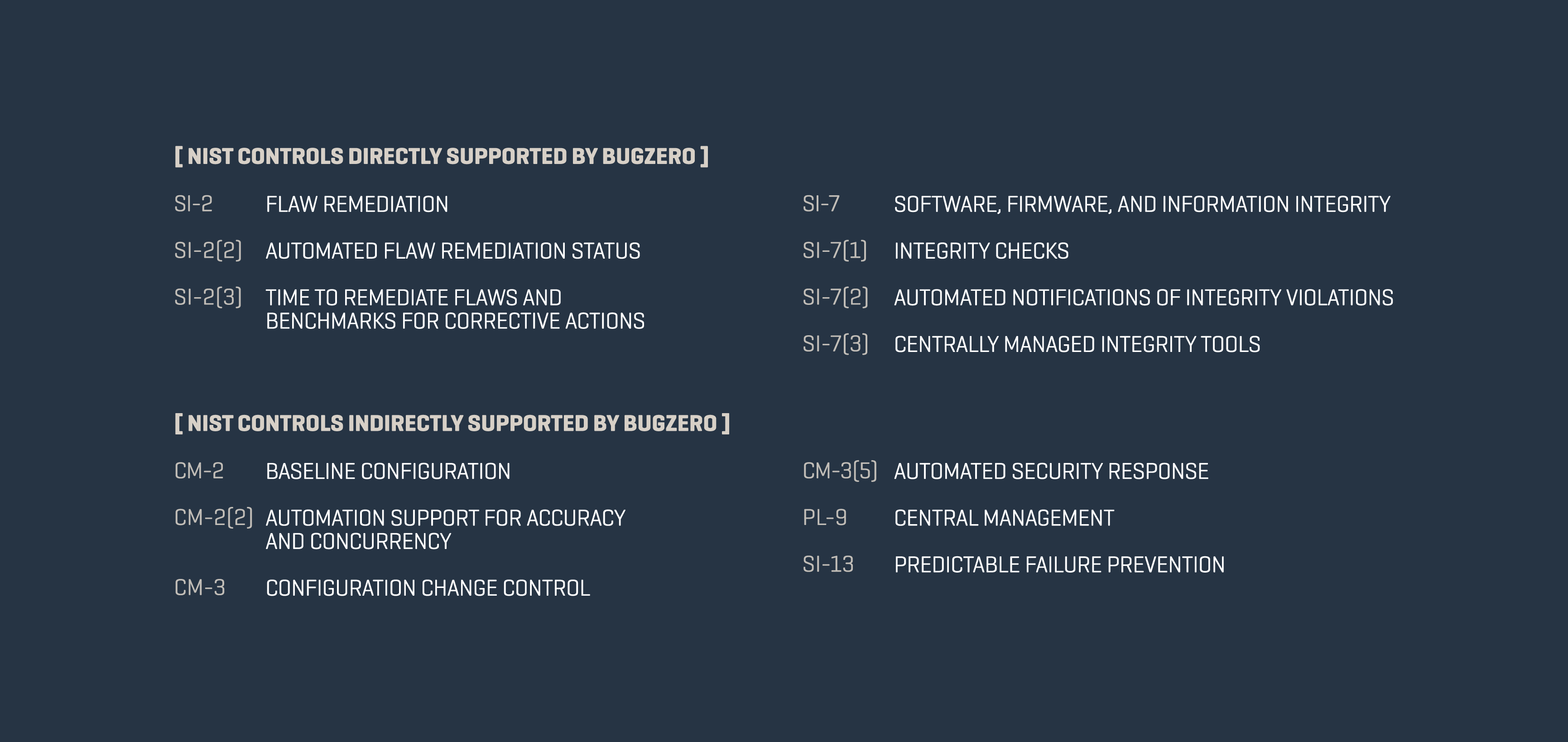 BugZero NIST process