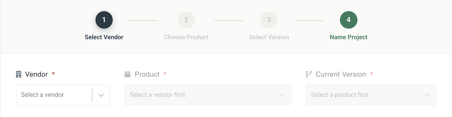 Select compatible versions interface